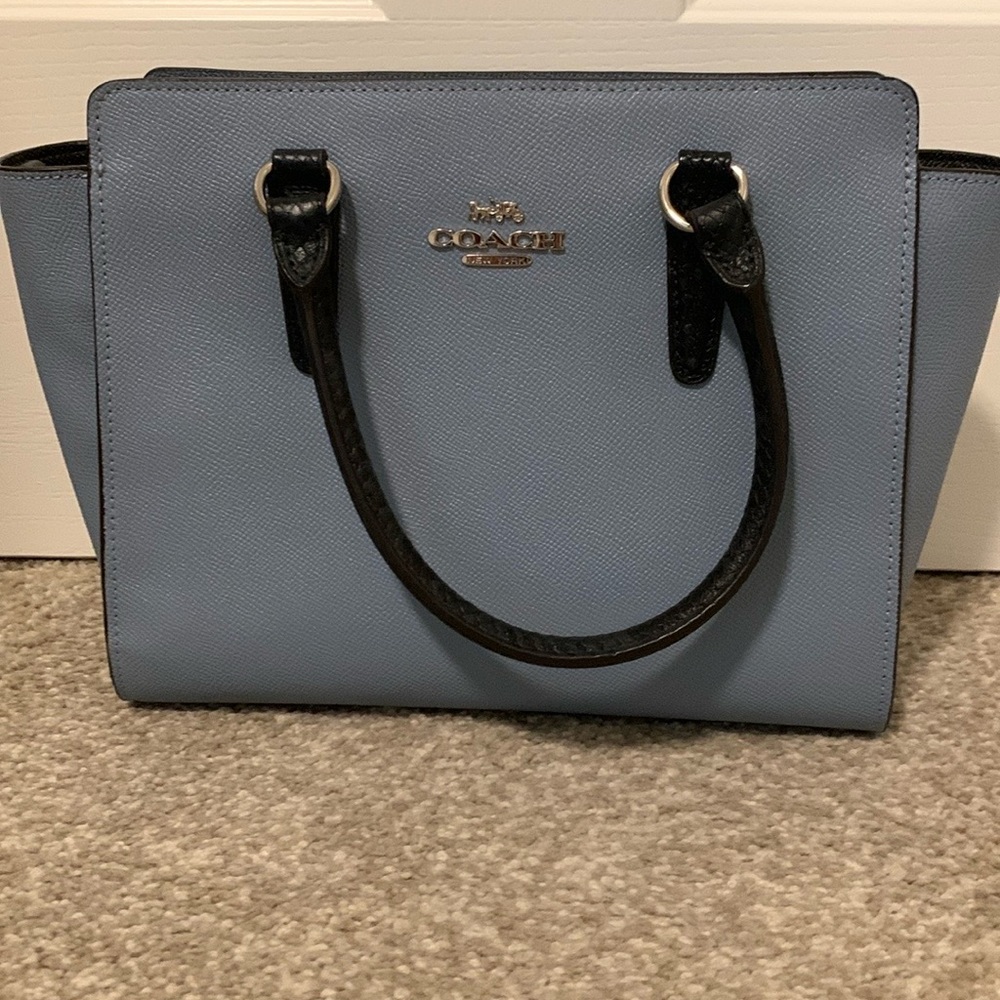 Coach Crossbody Handbag. Color: Blue. Size: 12”l x 4”w x 8”h.